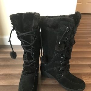 Sporto "Sally" black lace up boots